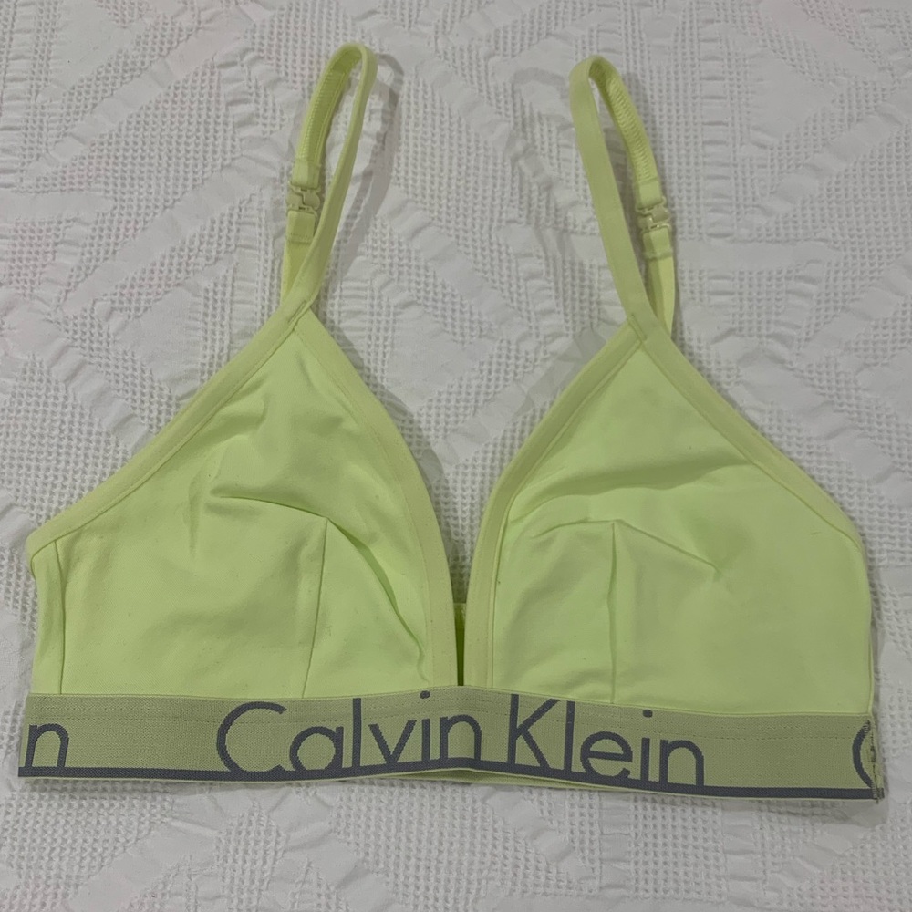 Calvin Klein Unlined Bra- Lime Green; Medium